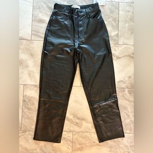 Abercrombie & fitch Black Faux Leather Pants size26/2